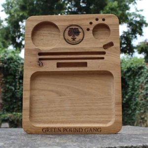 GREEN POUND ROLLING TRAY